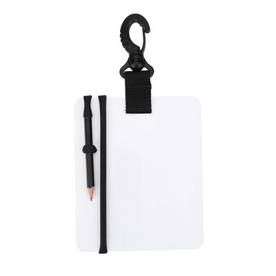 Tyenaza Diving Dive Writing Slate, 6'' x 5'' Underwater Writing Dive Slate Board with Swivel Clip and Pencil for Water Sports Diving Swimming
