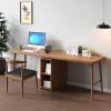 PC Desk Stable Wood Desk Double Home Writing Desk Modern Minimalist Desktop PC Workstation Working Study Table, Easy to Assemble Office Desks (Size : 1.2 Meters) view 2