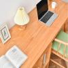 PC Desk Stable Wood Desk Double Home Writing Desk Modern Minimalist Desktop PC Workstation Working Study Table, Easy to Assemble Office Desks (Size : 1.2 Meters) view 4