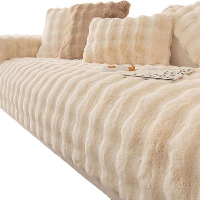 Sofa Slipcover Corner 3/2/1/4 Seater Sofa Cover L Shape Couch Cover Velvet Thick Sofa Protector Anti-Slip Reversible Quilted Corner Slipcovers Washable for Sectional Couch ( Color : Cc , Size : 110x18
