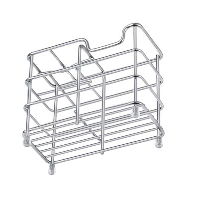 COLLBATH 1pc Stainless Steel Toothbrush and Toothpaste Holder Rack for Bathroom Design Space-Saving Organizer for Toothbrushes and Cosmetics Easy to Clean Bathroom Accessory