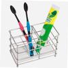 COLLBATH 1pc Stainless Steel Toothbrush and Toothpaste Holder Rack for Bathroom Design Space-Saving Organizer for Toothbrushes and Cosmetics Easy to Clean Bathroom Accessory view 2