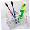 COLLBATH 1pc Stainless Steel Toothbrush and Toothpaste Holder Rack for Bathroom Design Space-Saving Organizer for Toothbrushes and Cosmetics Easy to Clean Bathroom Accessory view 3