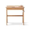 PC Desk Modern Simple Desk Multifunctional Desk Compact Study Writing Table with Cable Hole, Drawer and Hanging Rod Household Wooden Dressing Table Office Desks (Color : Natural, Size : 1 Meter) view 1