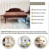 Luxurious End of Bed Bench with Backrest,Velvet Upholstered Bedroom Bench Dining Bench,Modern Ottoman Bench,Brown,60X40X66Cm(24X16X26Inch) view 3