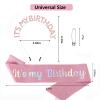Araluky Women's Birthday Crowns, Headband & Sash with 'It's My Birthday' Prints view 2