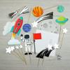 21 Pcs Space Cake Topper for Decorations - Astronaut, Rocket, Planet, and Outer Space Cupcake Toppers for Party Decorations view 4