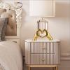 Gold Decor for Singer Fans Lover Merch Heart Hands Sculpture, Home Decor Living Room Accent Decor Love Statue for Bedroom Bookshelf Coffe Table Aesthetics Decorations Gifts for Women Mom Girlfriend view 4