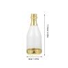 Gadpiparty Mini Bottle Candy Holders Clear Bottle Shaped Candy Containers for Wedding Birthday Party Decor Shower Favors Holiday Gift Storage Reusable 4.52 X 1.57 X 1.57 in view 4