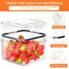 40 PCS Food Storage Containers with Lids Airtight (20 Containers & 20 Lids), Plastic Storage Meal Prep Container-Stackable 100% Leakproof & Microwave Organization and Storage Sets, Lunch Containers view 2