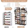 ROJASOP Shoe Rack Organizer, 8-Tier Metal Shoe Rack for Closet Entryway Garage, 26-32 Pairs Tall Shoe Boot Storage Shelf with 15 Hooks, Stackable Large Shoe Stand view 4
