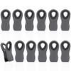 12 Pack Magnetic Chip Clips Bag Clips Food Bag Clips for Food Packages, Kitchen Clips with Magnet for Refrigerator, Plastic Bag Clips for Food Storage, Chips Bag and Snack Bag - Grey view 1