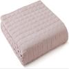 YnM Exclusive Cooling Weighted Blanket, Smallest Compartments with Glass Beads, Cooling Nylon/PE (Hushed Violet, 88"x104" 25lbs), Two Persons 110~190lbs Sharing Use on Queen/King Bed view 1
