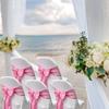 Maiangel Classic Satin Chair Sashes - 50pcs Wedding Party Events Banquet Chair Cover Decoration (Pink) view 4