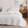 COTTEBED White Twin Bed Comforter Set - XL Twin Bedding Size Down Comforter with Pillow Sham Super Soft Fluffy Comfortable PolyCotton for Kids College Dorm Boys Girls School All Season Use Twin/TwinXL view 1