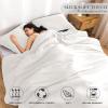 COTTEBED White Twin Bed Comforter Set - XL Twin Bedding Size Down Comforter with Pillow Sham Super Soft Fluffy Comfortable PolyCotton for Kids College Dorm Boys Girls School All Season Use Twin/TwinXL view 2