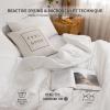 COTTEBED White Twin Bed Comforter Set - XL Twin Bedding Size Down Comforter with Pillow Sham Super Soft Fluffy Comfortable PolyCotton for Kids College Dorm Boys Girls School All Season Use Twin/TwinXL view 3