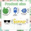 Hying 200 Pieces Summer Confetti Decorations for Table, Summer Ice Cream Sequins Glitter Yellow Blue Table Confetti Sea Fish Sunglasses Paper Confetti Decoration for Summer Holiday Beach Party Favors view 2