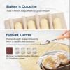 Clearance Final Stock - Lorzon Banneton Bread Proofing Basket Gift Set of 2 (10" Round & Oval Rattan) - Sourdough Bread Baking Supplies Making Tools with Bakers Couche & Sourdough Starter Kit view 4