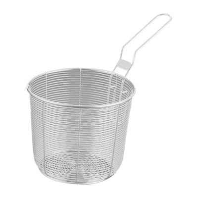 Fenteer Round Wire Fry Basket Easy Storage Deep Fry Basket French Fries Basket Multipurpose Portable Food Fried Basket for Dumplings Pasta Cooking, 13.5cm