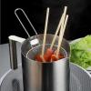 Fenteer Round Wire Fry Basket Easy Storage Deep Fry Basket French Fries Basket Multipurpose Portable Food Fried Basket for Dumplings Pasta Cooking, 13.5cm view 3