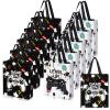 Sweetude 30 Pcs Video Game Gift Bag with Handle Game Party Supplies Reusable Gaming Non Goody Bag, 2 Styles(Black, White) view 1