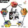 Sweetude 30 Pcs Video Game Gift Bag with Handle Game Party Supplies Reusable Gaming Non Goody Bag, 2 Styles(Black, White) view 4