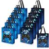 Sweetude 30 Pcs Video Game Gift Bag with Handle Game Party Supplies Reusable Gaming Non Goody Bag, 2 Styles(Blue) view 1