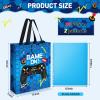 Sweetude 30 Pcs Video Game Gift Bag with Handle Game Party Supplies Reusable Gaming Non Goody Bag, 2 Styles(Blue) view 2