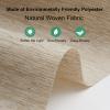 Tonature Free-Stop Cordless Shades with Valance, Natural Woven Cordless Blinds, Room Darkening Roller Shades for Home, Roller Window Shades, Door Blinds for Windows, Beige, 41" W x 48" H view 2