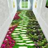 3D Pastoral Style Runner Rug,2x10ft, Floral Hallway Runner Rug Indoor Soft Non-Slip Carpet for Hallway Kitchen Bedroom Living Room Nursery Modern Furniture view 1