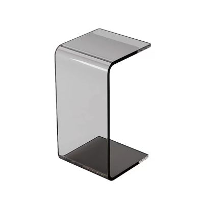 AoForce Clear Acrylic End Table with Rounded Edges | Perfect Waterfall End Tables for Living Room, Night Stands for Bedrooms, Console Tables for Entryway & Modern Occasional Tables (Size : 60CM)
