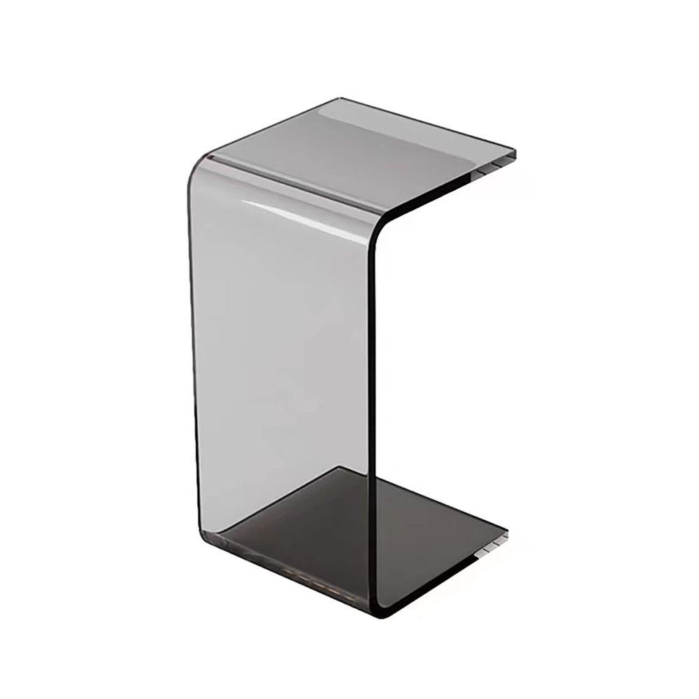 AoForce Clear Acrylic End Table with Rounded Edges | Perfect Waterfall End Tables for Living Room, Night Stands for Bedrooms, Console Tables for Entryway & Modern Occasional Tables (Size : 60CM)