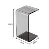 AoForce Clear Acrylic End Table with Rounded Edges | Perfect Waterfall End Tables for Living Room, Night Stands for Bedrooms, Console Tables for Entryway & Modern Occasional Tables (Size : 60CM) view 2