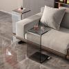 AoForce Clear Acrylic End Table with Rounded Edges | Perfect Waterfall End Tables for Living Room, Night Stands for Bedrooms, Console Tables for Entryway & Modern Occasional Tables (Size : 60CM) view 3