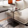 AoForce Clear Acrylic End Table with Rounded Edges | Perfect Waterfall End Tables for Living Room, Night Stands for Bedrooms, Console Tables for Entryway & Modern Occasional Tables (Size : 60CM) view 4