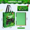 Sweetude 30 Pcs Video Game Gift Bag with Handle Game Party Supplies Reusable Gaming Non Goody Bag, 2 Styles(Green) view 2