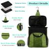 Attmu Portable Shower Caddy College Tote Bag, Quick Dry Hanging Toiletry Bag, Large Capacity Mesh Shower Caddy Portable for College Dorm Room Essentials for Boys and Girls for Bath Camping (Green) view 4