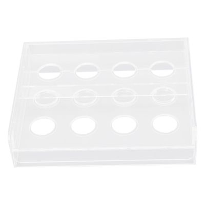 3Pcs Coffee Capsule Filling Tool Kits, Capsule Refill Tool with 12 Holes Coffee Capsules Holder Rack, Filling Cover Helper and Reusable Coffee Tamper, Portable Acrylic Coffee Accessory