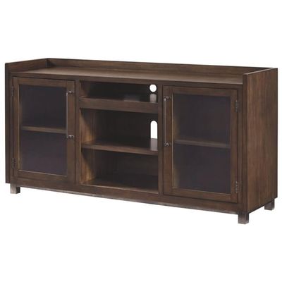 BOWERY HILL Modern/Contemporary Wood Mahogany 70" TV Stand