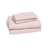 Favor Homes Blush Pink Bedding Luxury 4 Piece Twin Sheet Set 1 Flat, Sheet 21 Inch Deep Pocket Fitted Sheet & 2 Pillowcases view 1