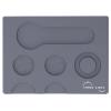 8.7x11.8in Coffee Tampers Mat, Portable PVC Polished Back Coffee Tamping Pad, Prevent Skid Tamper Station Mat for Bar, Cafe, Home, Compact Countertop Accessories(Gray)