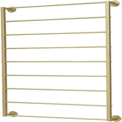Ribbon Storage Organizers Rack 9 Tier Organizer Holder Display Rack for Gift Wrapping Paper/Craft Ribbon, Commercial Wall Hanging Storage Stand, Retail Stores/Clothing Shop ( Color : Gold , Size : 70X