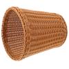 Levemolo Rattan Woven Trash Can, Brown, Open-Top, 24.5cm x 21cm x 16cm view 1