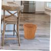 Levemolo Rattan Woven Trash Can, Brown, Open-Top, 24.5cm x 21cm x 16cm view 2