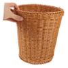 Levemolo Rattan Woven Trash Can, Brown, Open-Top, 24.5cm x 21cm x 16cm view 3