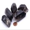 HQRP 1PC Dark Smoky Quartz Rough Point Natural Sparkling Gemstone Crystal Mineral Raw Specimen Stick - Brazil view 2