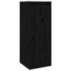 CUMYZO Wall Cabinet Black 11.8"x11.8"x31.5" Solid Wood Pine 7.35kg/16.17ib Wall Shelves & Ledges view 3