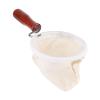 Cloth Coffee Filter, Reusable Flannel Cloth Handmade Coffee Filter Strainer Washable Cloth Tea Filter Sock with Wood Handle for Coffee Lover view 2