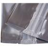 100PCS Silver Metallic Stand-Up Side Gusset Zip Top Lock Packaging Bags w/Window Food Storage (18x28+8cm (7x11+3.1")) view 2